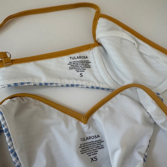 Tularosa Gingham Bikini with Mustard Accents - Picture 4 of 5